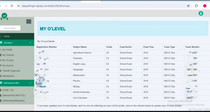 How To Check if Your O'level Result Has Been Uploaded to JAMB CAPS